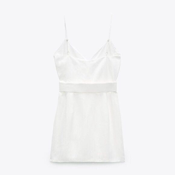 ZARA LINEN BLEND BELTED DRESS - Picture 4 of 8